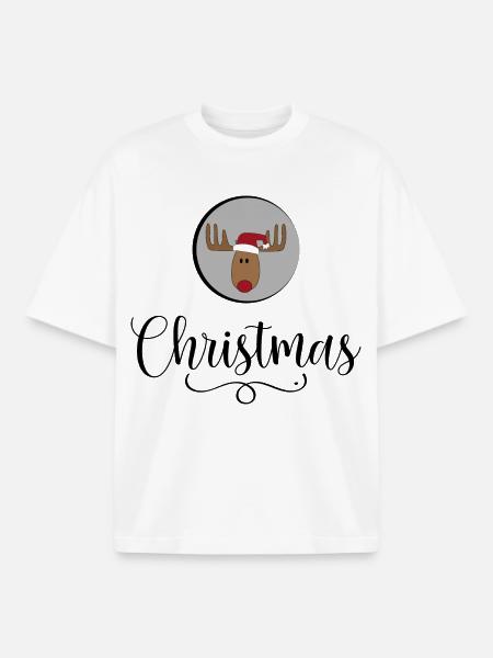 Noël - T-shirt unisexe boxy épais biologique Stanley/Stella - blanc