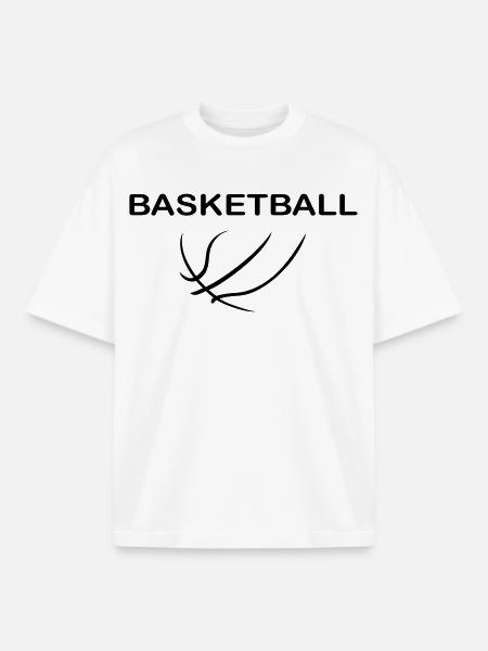 Basket-ball - T-shirt unisexe boxy épais biologique Stanley/Stella - blanc
