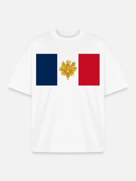 Farbe bekennen – Frankreich - Boxy Heavyweight Unisex Organic T-Shirt von Stanley/Stella - Weiß