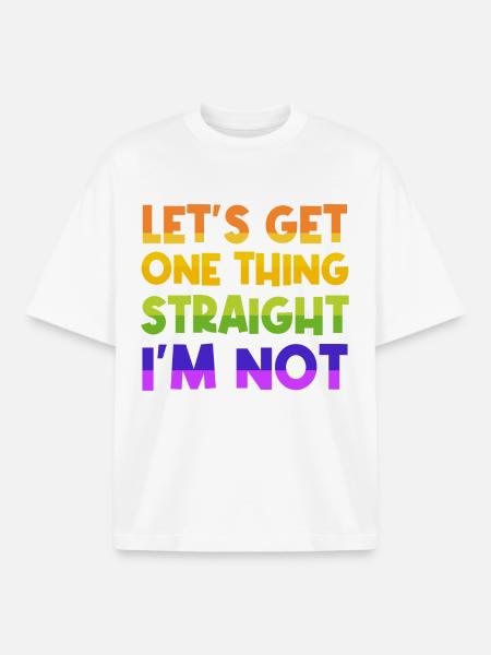 Humorous Statement Gay Lgbt Lesbian - Boxy Heavyweight Unisex Organic T-Shirt by Stanley/Stella - white