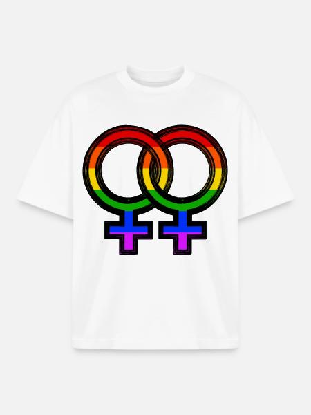 Pride Same-sex marriage LGBT relationship - Boxy Heavyweight Unisex Organic T-Shirt by Stanley/Stella - white