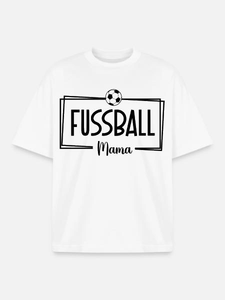 Fussballmama Design für stolze Mütter - Boxy Heavyweight Unisex Organic T-Shirt von Stanley/Stella - Weiß