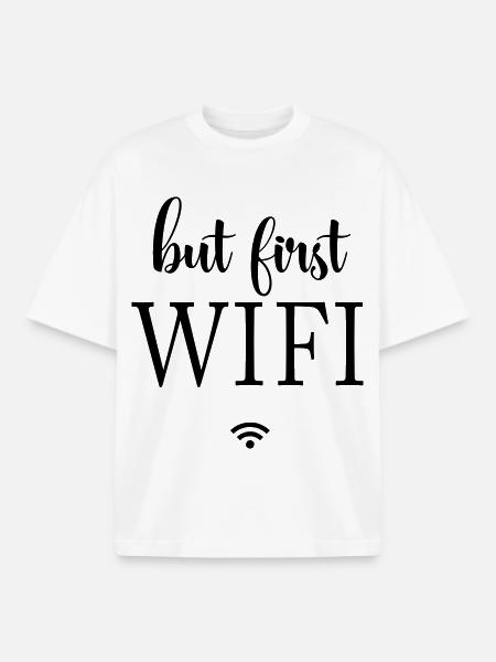Black Surfaces Minimal Design - Boxy Heavyweight Unisex Organic T-Shirt by Stanley/Stella - white
