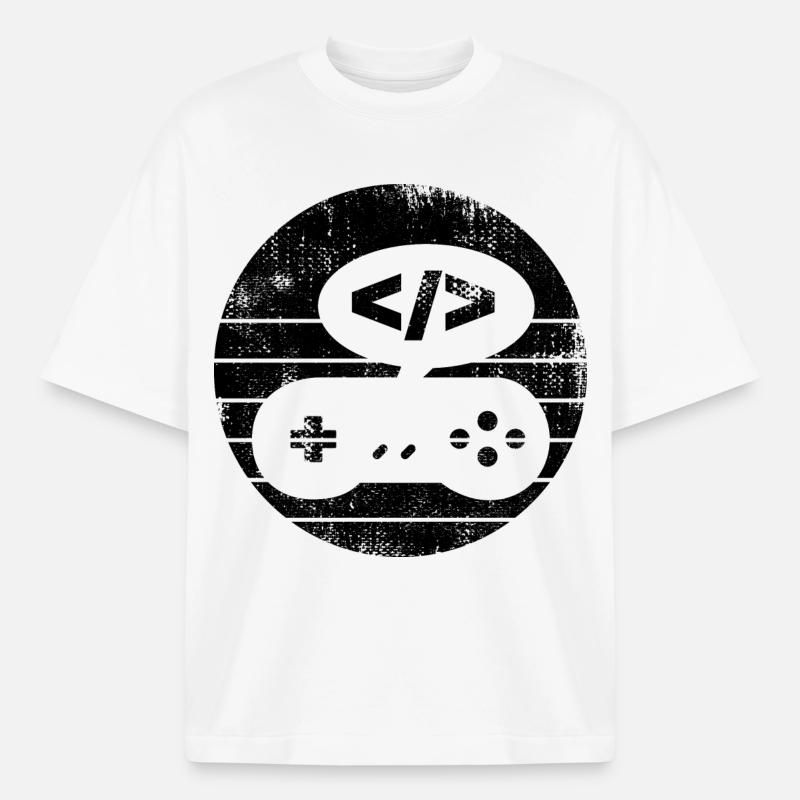 Videospiel Programmierer - Boxy Heavyweight Unisex Organic T-Shirt von Stanley/Stella - Weiß