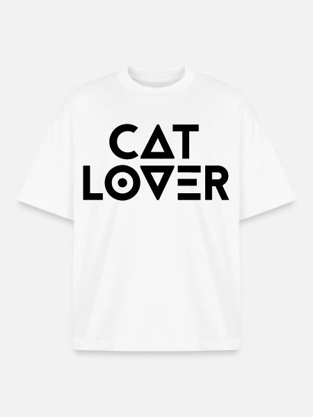 CATLOVER - Boxy Heavyweight Unisex Organic T-Shirt by Stanley/Stella - white