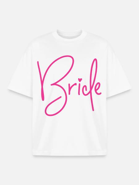 Bride - Braut  - Boxy Heavyweight Unisex Organic T-Shirt von Stanley/Stella - Weiß