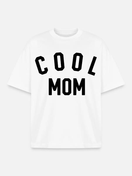 Maman cool - T-shirt unisexe boxy épais biologique Stanley/Stella - blanc