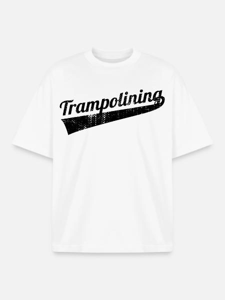 Trampoline jumping - Boxy Heavyweight Unisex Organic T-Shirt by Stanley/Stella - white