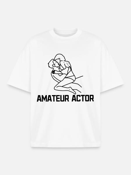 Regarder des films Déclaration Série d’acteurs - T-shirt unisexe boxy épais biologique Stanley/Stella - blanc