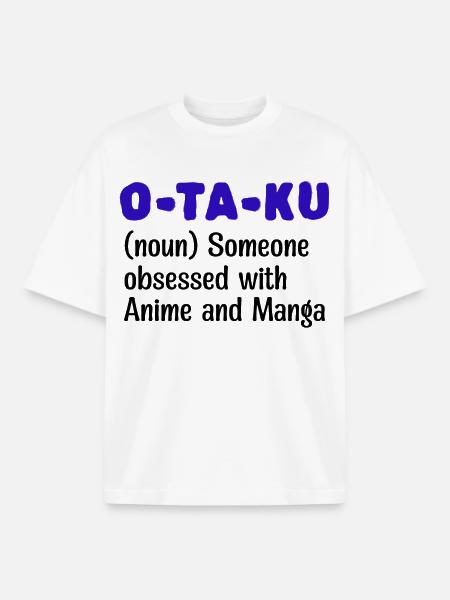 Japanese Comic Statement Manga Anime Otaku - Boxy Heavyweight Unisex Organic T-Shirt by Stanley/Stella - white