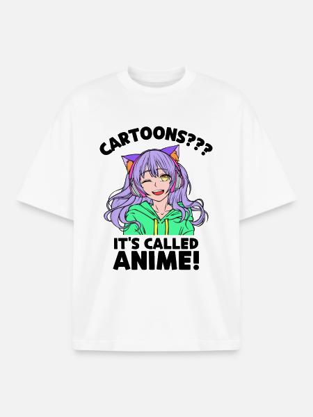 Anime Animation Statement Animation Manga Comic - Boxy Heavyweight Unisex Organic T-Shirt by Stanley/Stella - white