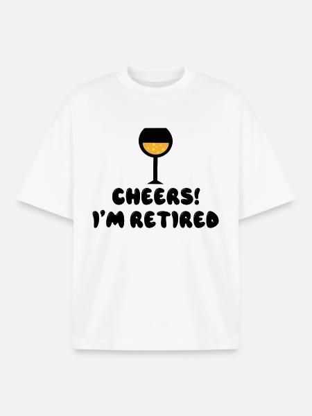 Freedom Retiree Retirement Statement Farewell - Boxy Heavyweight Unisex Organic T-Shirt by Stanley/Stella - white