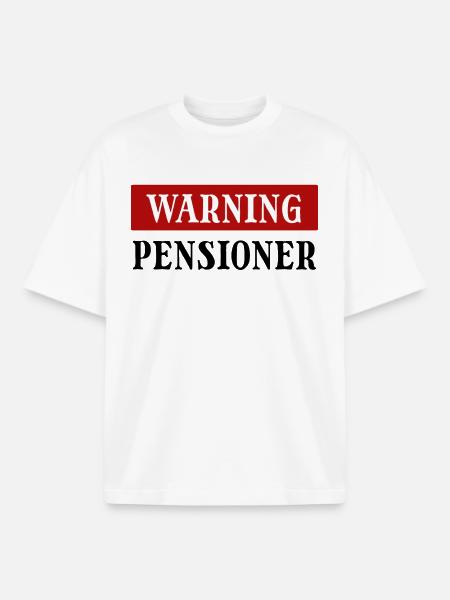 Retiree Retirement Statement Senior Farewell - Boxy Heavyweight Unisex Organic T-Shirt by Stanley/Stella - white
