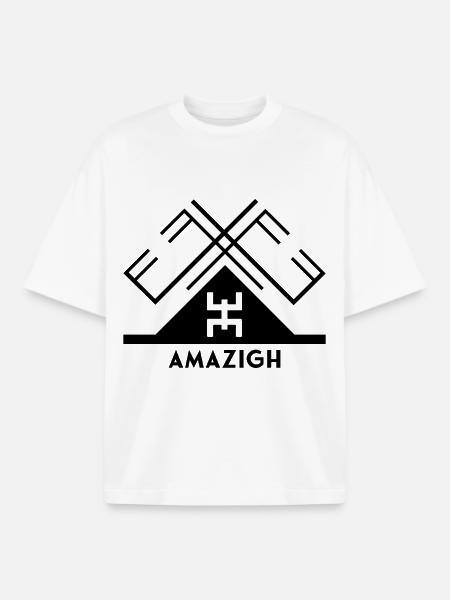 Amazigh - T-shirt unisexe boxy épais biologique Stanley/Stella - blanc