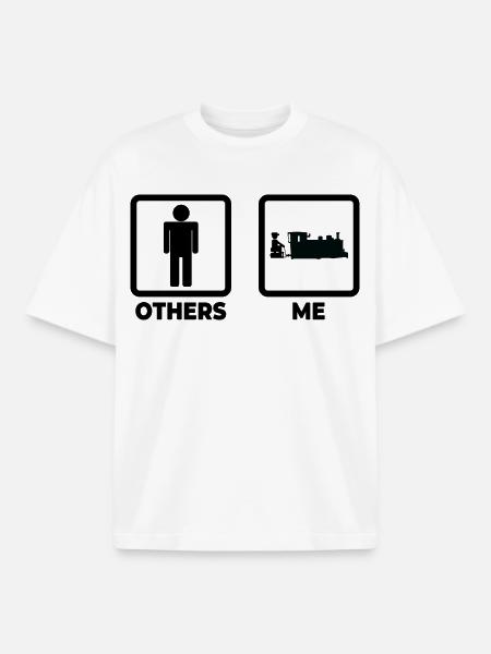 Life of a railroad worker - Boxy Heavyweight Unisex Organic T-Shirt by Stanley/Stella - white
