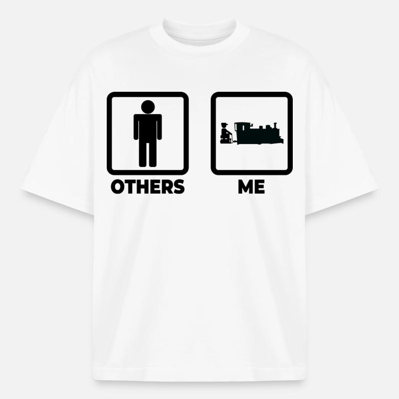 Leben eines Eisenbahners - Boxy Heavyweight Unisex Organic T-Shirt von Stanley/Stella - Weiß