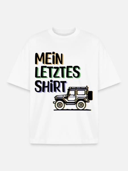 Wanderer Camping Statement Campingplatz Ferien - Boxy Heavyweight Unisex Organic T-Shirt von Stanley/Stella - Weiß