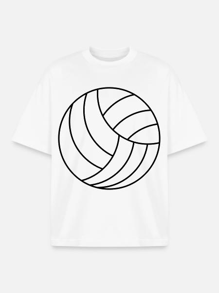 Volley-ball - T-shirt unisexe boxy épais biologique Stanley/Stella - blanc