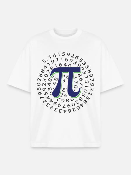 Pi Day - Happy Pi Day - Boxy Heavyweight Unisex Organic T-Shirt by Stanley/Stella - white