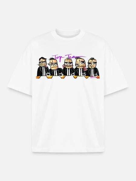 Coffee Mug - Top Team - Boxy Heavyweight Unisex Organic T-Shirt by Stanley/Stella - white