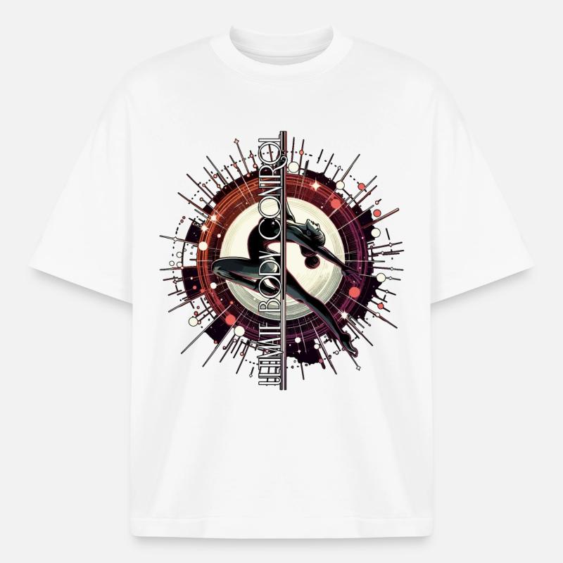 Pole Dance ultimative Körperkontrolle Geschenk - Boxy Heavyweight Unisex Organic T-Shirt von Stanley/Stella - Weiß