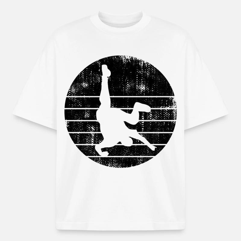 Breakdancer - T-shirt unisexe épais coupe boxy Stanley/Stella - blanc