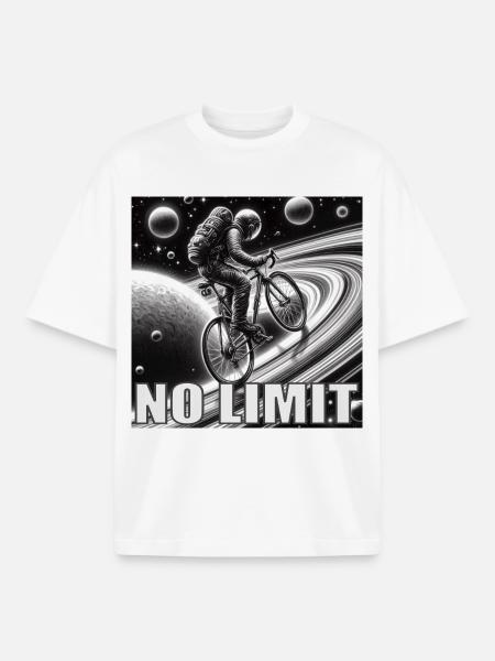 NO LIMIT - T-shirt unisexe boxy épais biologique Stanley/Stella - blanc