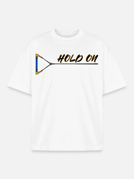 Wakesurfing Wakeboard Statement Surfing Kitesurfer - Boxy Heavyweight Unisex Organic T-Shirt by Stanley/Stella - white