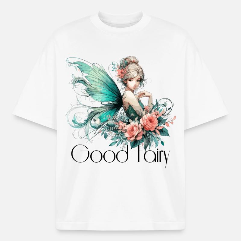Gute Fee Geschenk - Boxy Heavyweight Unisex Organic T-Shirt von Stanley/Stella - Weiß