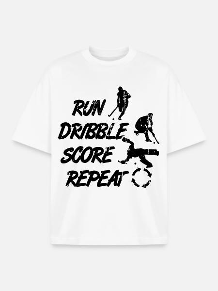 Feldhockey Spruch - Boxy Heavyweight Unisex Organic T-Shirt von Stanley/Stella - Weiß