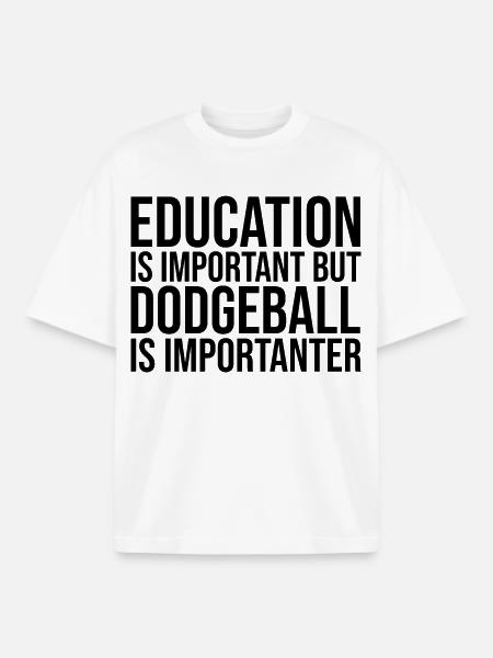 Dodgeball Dodgeball - Boxy Heavyweight Unisex Organic T-Shirt by Stanley/Stella - white