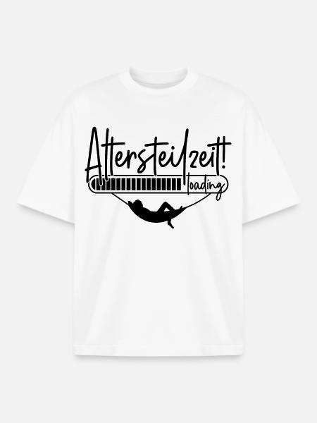 Altersteilzeit loading Hängematte Ladebalken ATZ - Boxy Heavyweight Unisex Organic T-Shirt von Stanley/Stella - Weiß