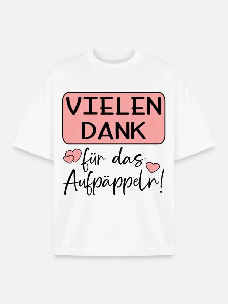 GUTE BESSERUNG - AUFPÄPPELN - Boxy Heavyweight Unisex Organic T-Shirt von Stanley/Stella - Weiß