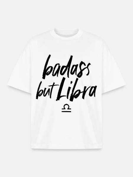 Astro Badass but Libra - Boxy Heavyweight Unisex Organic T-Shirt von Stanley/Stella - Weiß