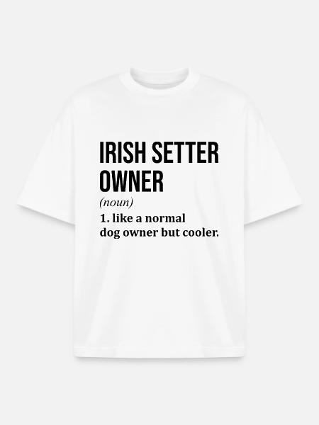 Irish Setter - Boxy Heavyweight Unisex Organic T-Shirt by Stanley/Stella - white