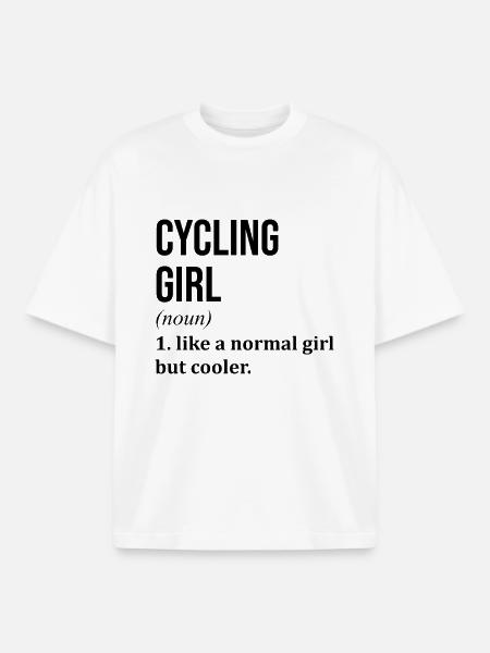 cyclisme - T-shirt unisexe boxy épais biologique Stanley/Stella - blanc
