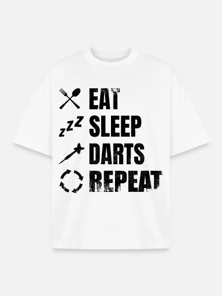 Dart Daily Schedule - Boxy Heavyweight Unisex Organic T-Shirt by Stanley/Stella - white