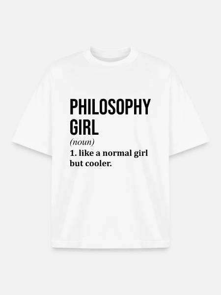 Philosophie Philosophie Philosophie - T-shirt unisexe boxy épais biologique Stanley/Stella - blanc