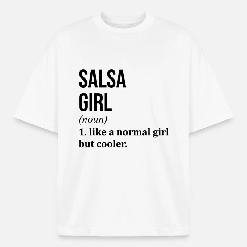 salsa - T-shirt unisexe épais coupe boxy Stanley/Stella - blanc