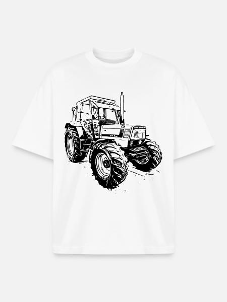 Front loader - Boxy Heavyweight Unisex Organic T-Shirt by Stanley/Stella - white