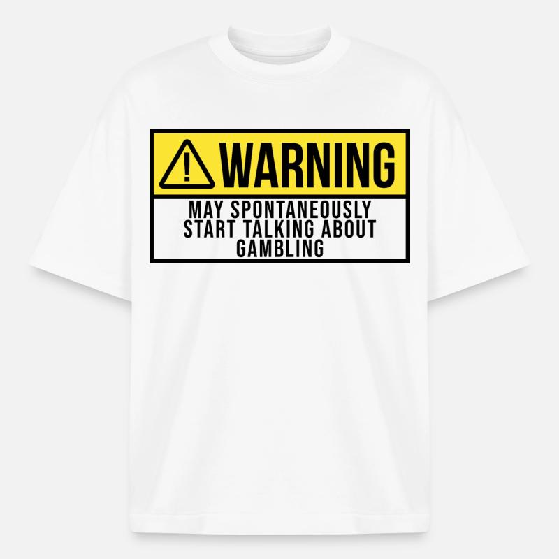 gioco d'azzardo - T-shirt unisex boxy pesante biologica di Stanley/Stella - bianco