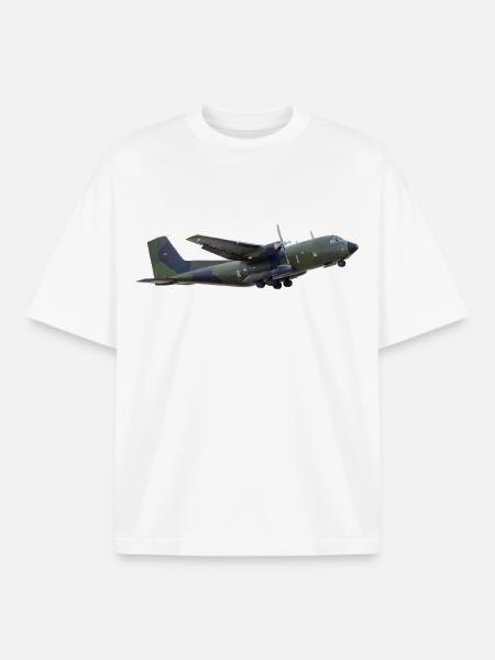 Transall C-160 - Boxy Heavyweight Unisex Organic T-Shirt by Stanley/Stella - white