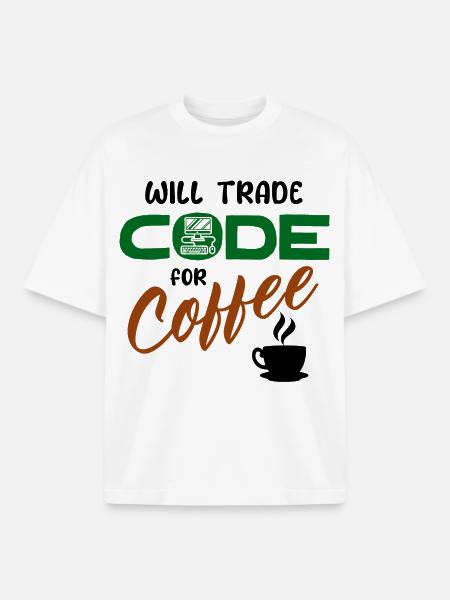 Code Statement Developer Computerfreak Informatik - Boxy Heavyweight Unisex Organic T-Shirt von Stanley/Stella - Weiß