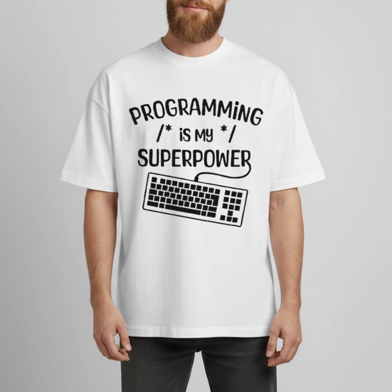 Computerfreak Statement Developer Programmierer Heavyweight Unisex Boxy T-Shirt von stanley/stella	