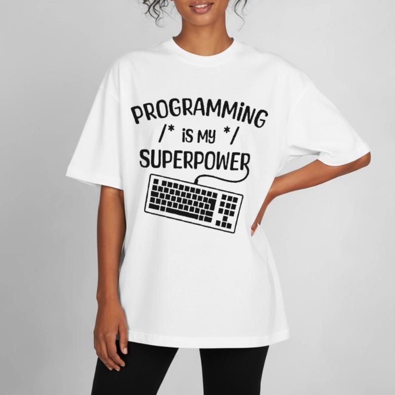 Computerfreak Statement Developer Programmierer Heavyweight Unisex Boxy T-Shirt von stanley/stella	