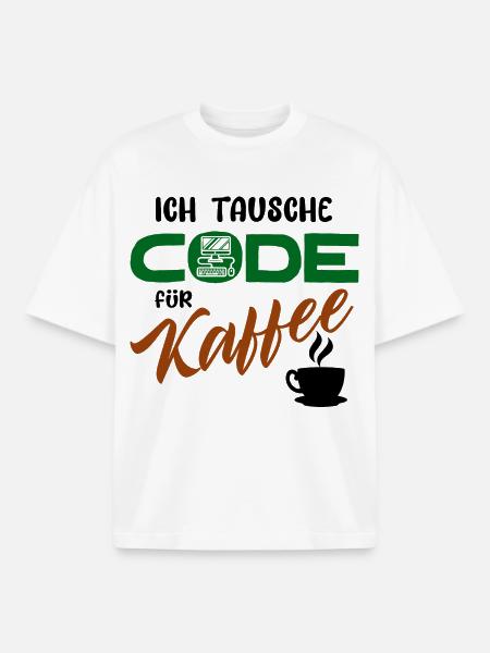Programmierer Softwareentwickler Developer Code - Boxy Heavyweight Unisex Organic T-Shirt von Stanley/Stella - Weiß