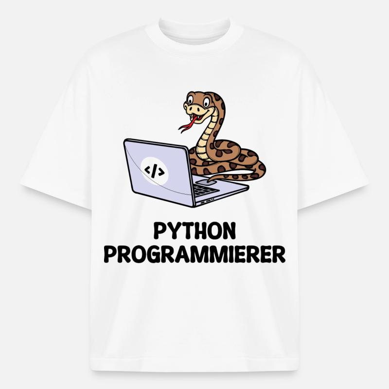 Programmierer Computer Code Developer Statement - Boxy Heavyweight Unisex Organic T-Shirt von Stanley/Stella - Weiß