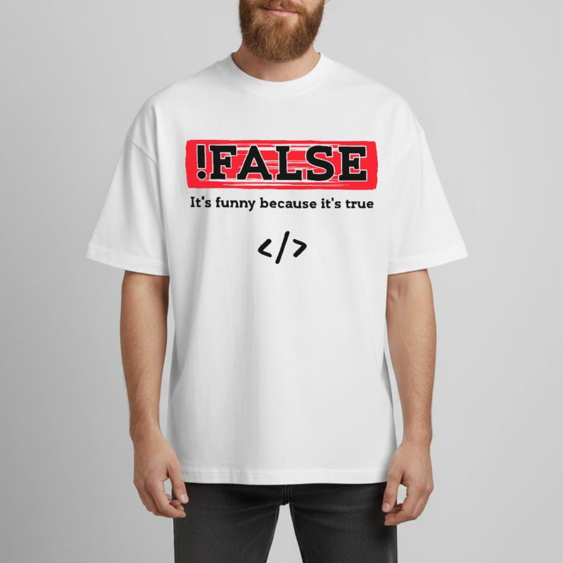 Code Debug Programmeur Développeur Dictons amusants T-shirt unisexe boxy épais biologique Stanley/Stella