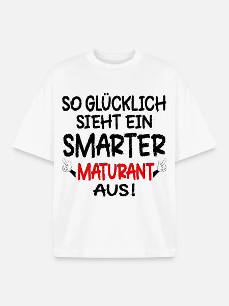 MATURA MATURANT GLÜCKLICH - Boxy Heavyweight Unisex Organic T-Shirt von Stanley/Stella - Weiß