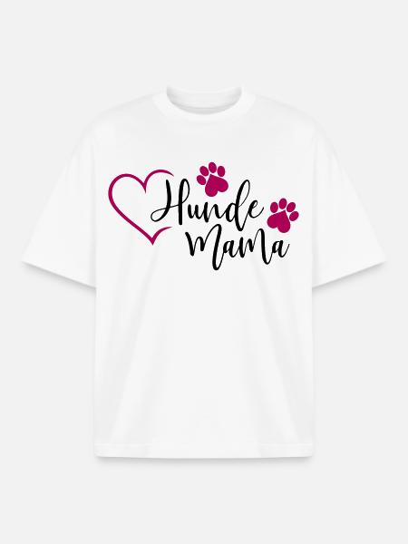 Hund Hunde Mama - Boxy Heavyweight Unisex Organic T-Shirt von Stanley/Stella - Weiß